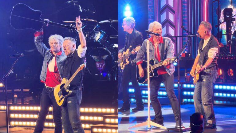 Bon Jovi conta com participação surpresa de Bruce Springsteen no último show da residência em Nova York