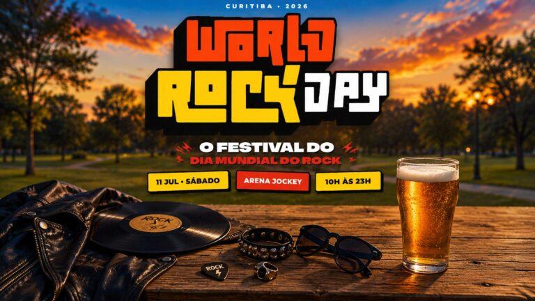 World Rock Day Curitiba entra na reta final e confirma fábrica itinerante de chope para o festival