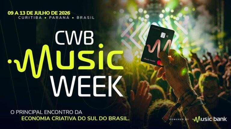 CWB Music Week 2026 reúne especialistas e artistas para discutir o futuro da indústria da música em Curitiba