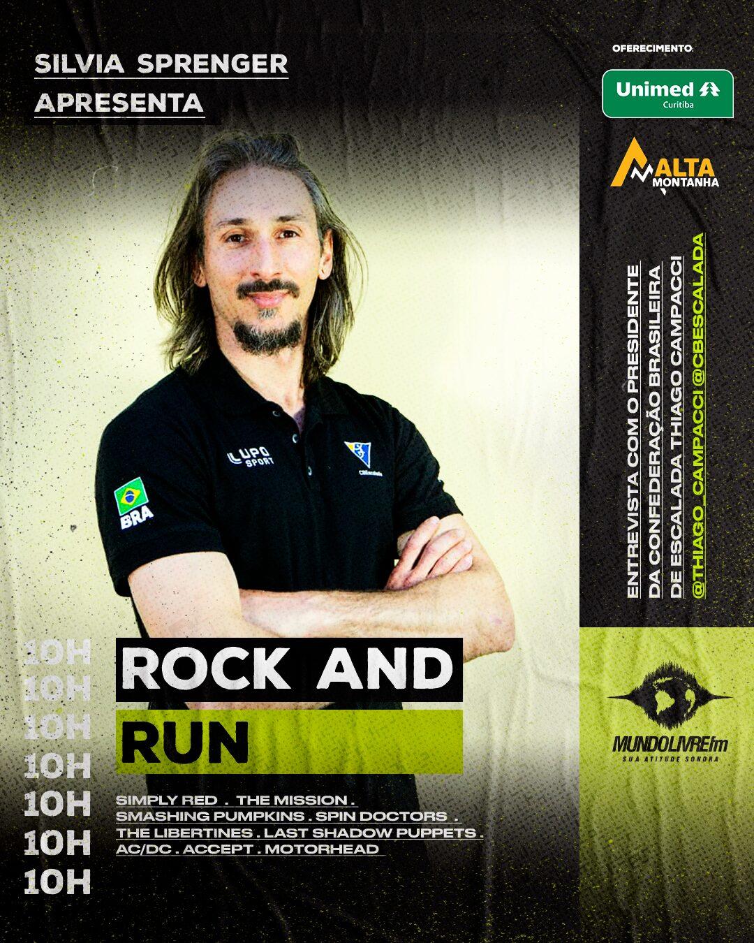 Rock and Run com Thiago Campacci, presidente da Confederação Brasileira de Escalada Esportiva | 11/04/26