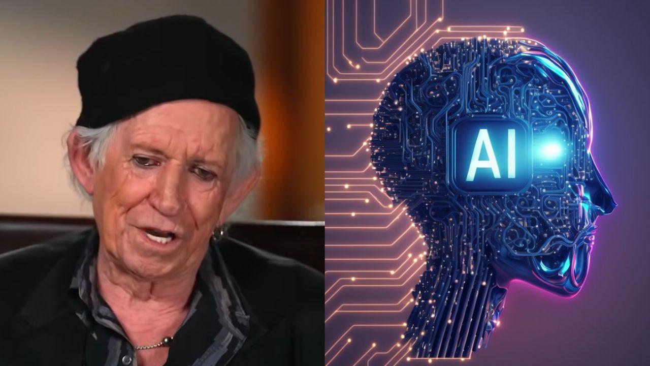 Keith Richards critica inteligência artificial e diz temer “o futuro de tudo”