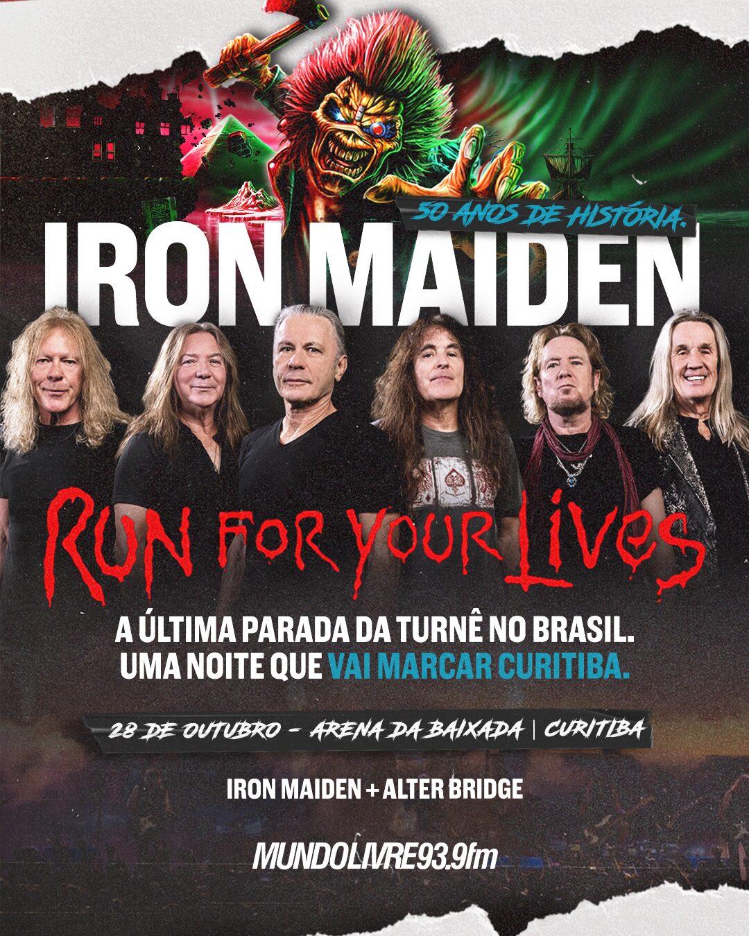 CORRAM POR SUAS VIDAS! O IRON MAIDEN VAI TOMAR CURITIBA!