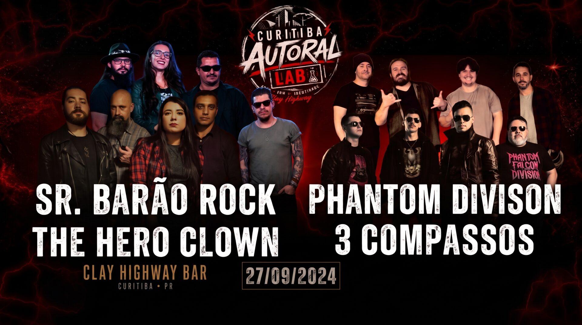 Curitiba Autoral Lab reúne quatro bandas autorais no Clay Highway Bar neste domingo