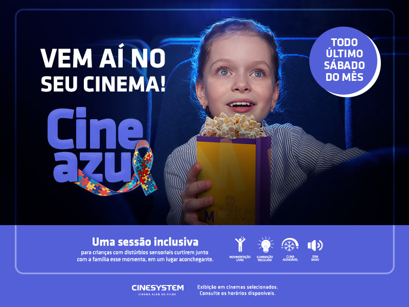 Cine Imperial promove sessão adaptada para crianças com espectro autista no  dia 16/4, Rede Bahia