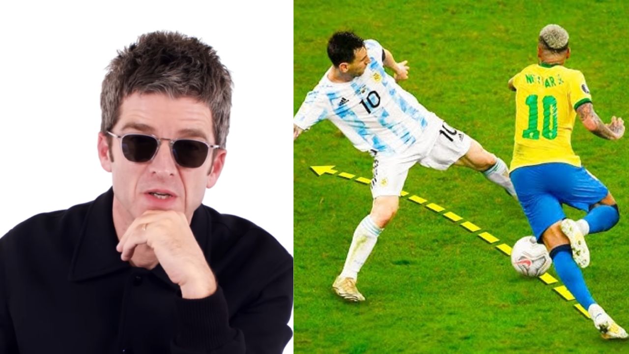 Noel Gallagher durante entrevista em que comentou suas previsões para a Copa do Mundo de 2026.