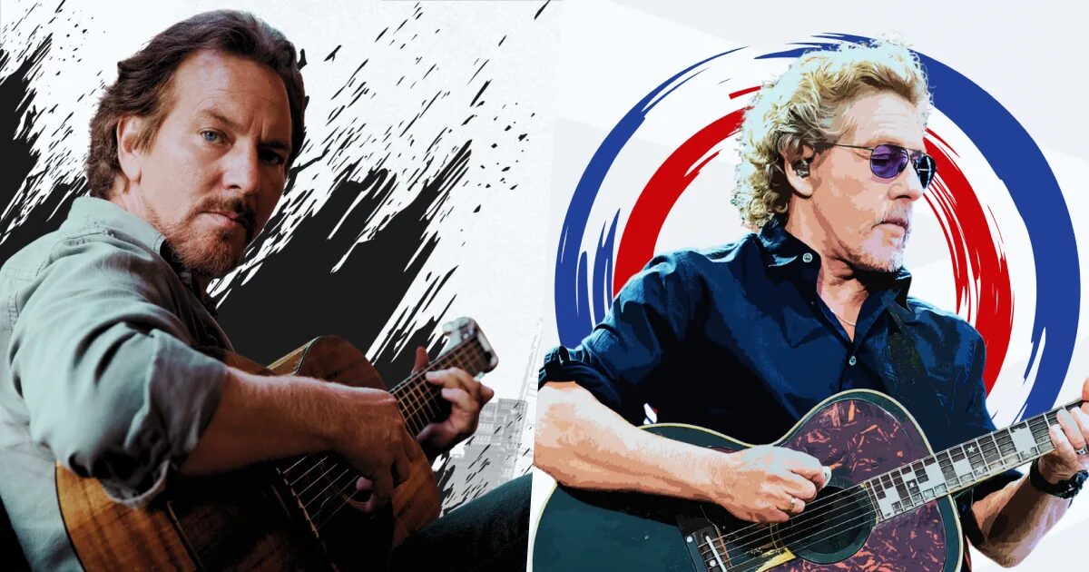 Eddie Vedder durante apresentação ao vivo, uma das principais atrações do Best of Blues and Rock 2026 em São Paulo.
