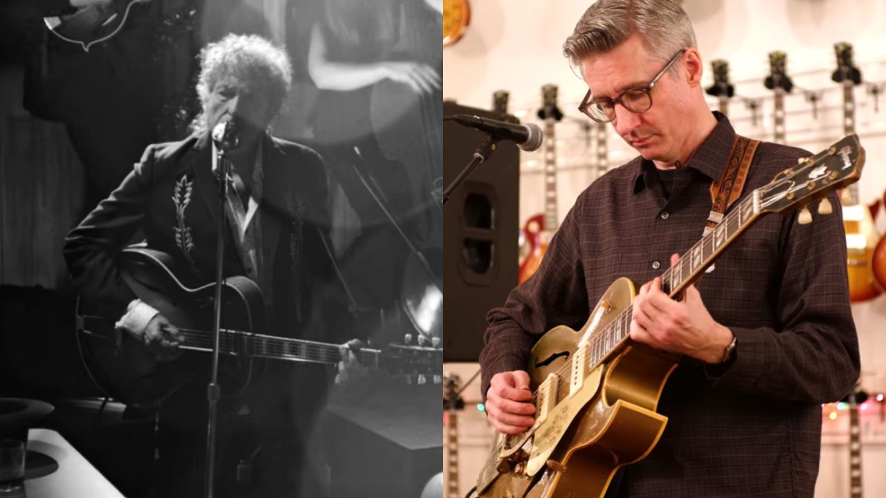 Bob Dylan se apresenta ao vivo durante a Long Hot Summer Tour 2026 com o guitarrista Joel Paterson em sua nova formação de banda.