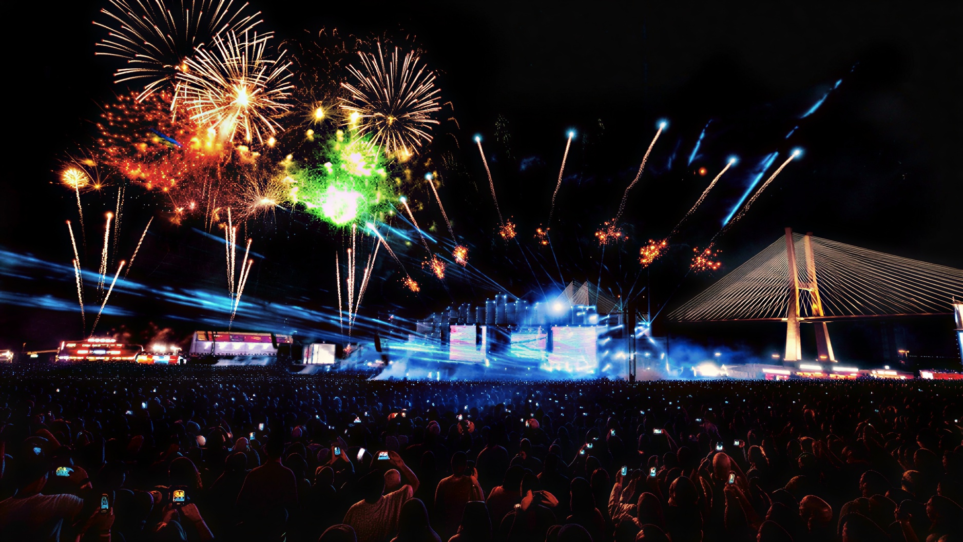 Cidade do Rock do Rock in Rio 2026 durante preparação para o festival