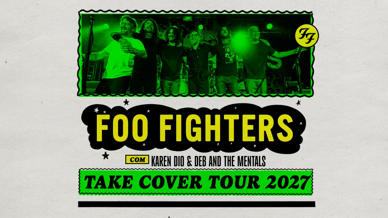 Foo Fighters anuncia shows no Brasil em 2027 pela Take Cover Tour