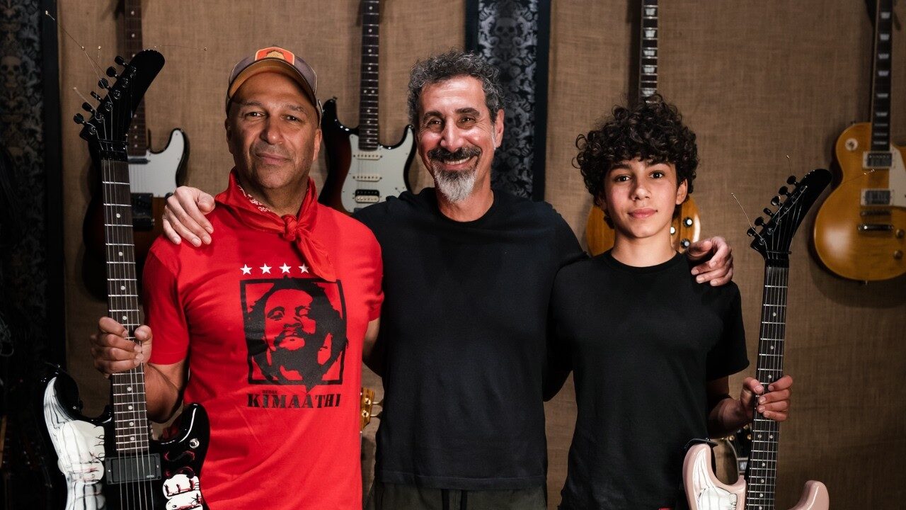 Tom Morello durante entrevista sobre seu primeiro álbum solo de rock