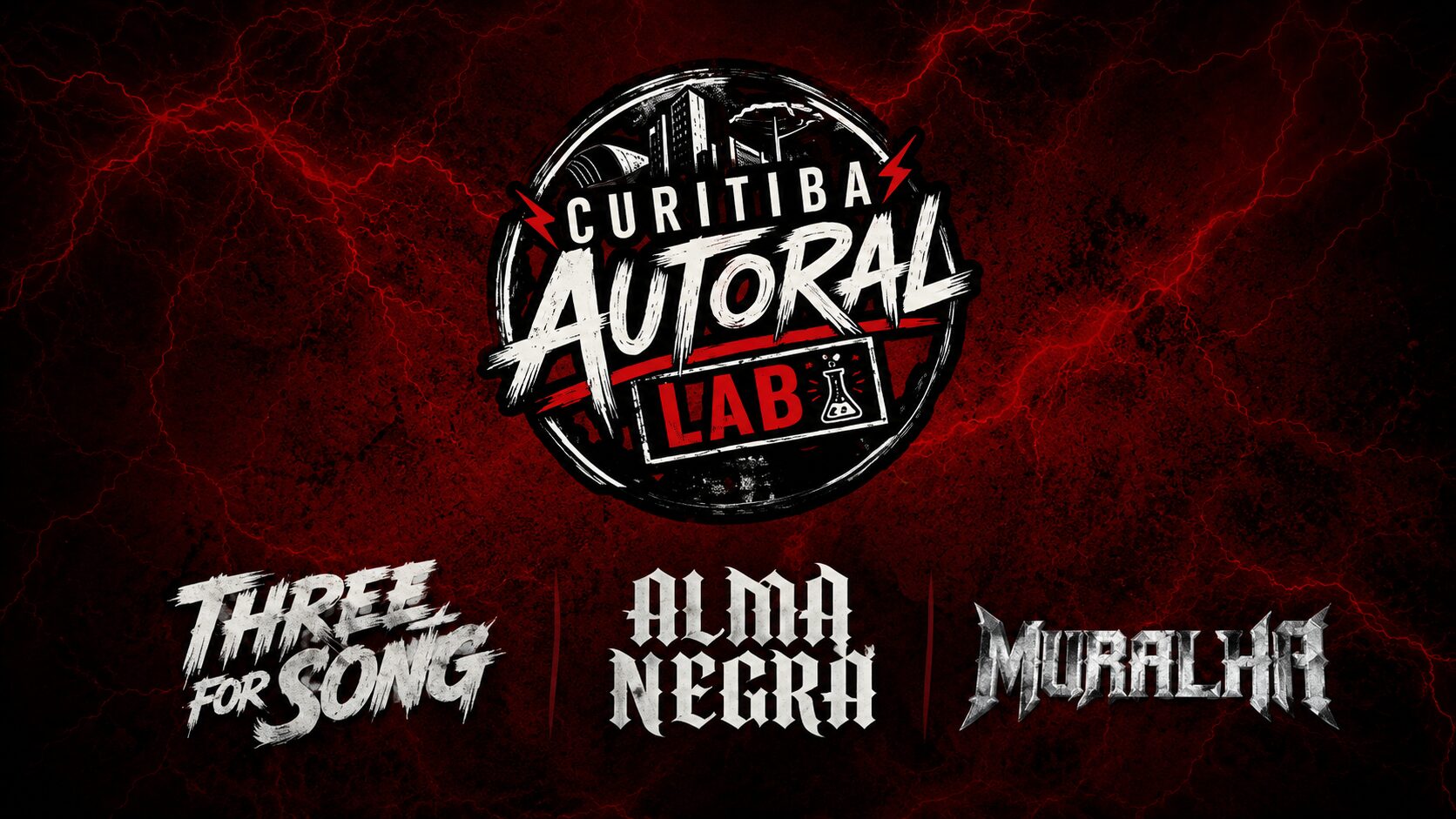 Curitiba Autoral Lab reúne Three For Song, Alma Negra e Muralha no Clay Highway Bar